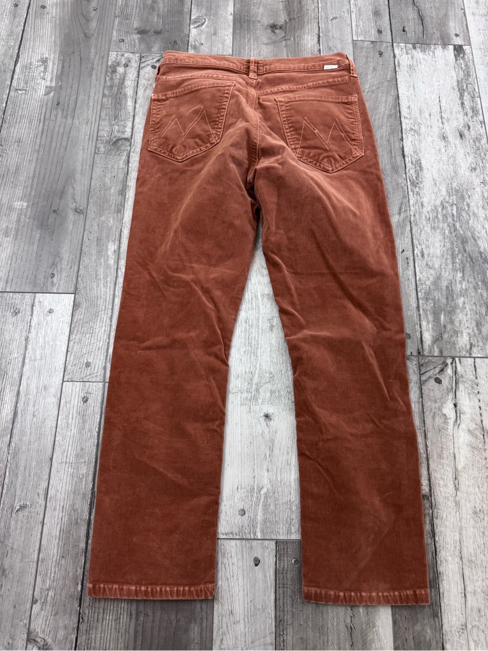 Mother The Mid Rise Dazzler Ankle In Mok Monk Brown Size 27 Corduroy Pants - Picture 4 of 15